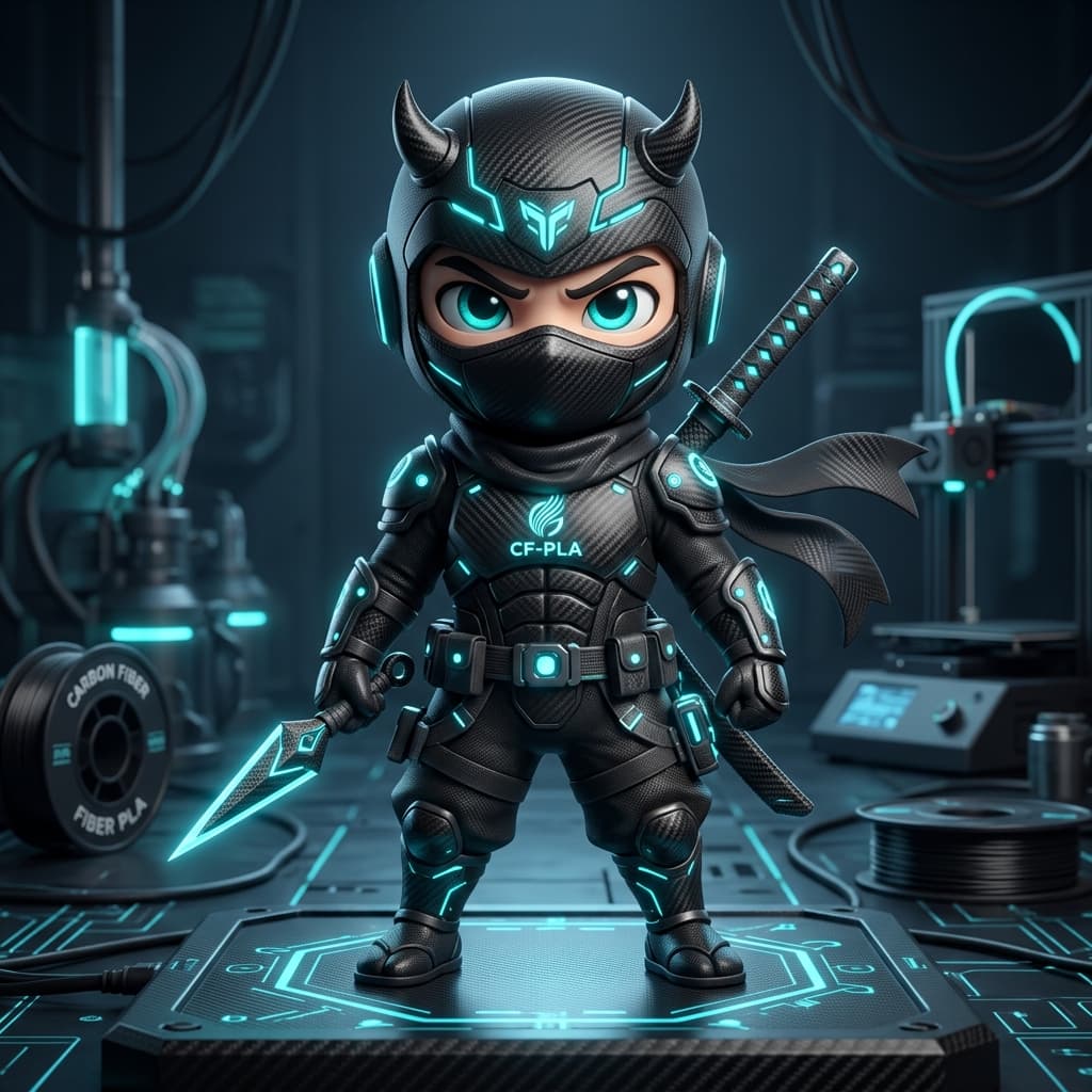 Carbon Fiber PLA Mascot