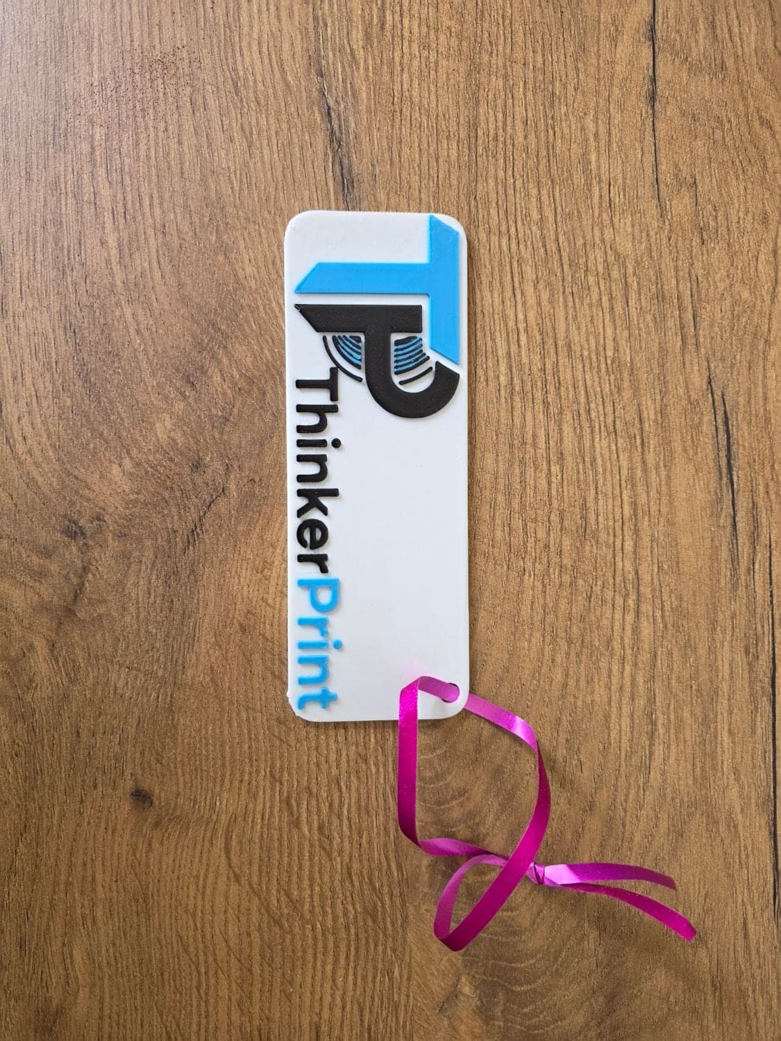Branded bookmark with ribbon (sample)