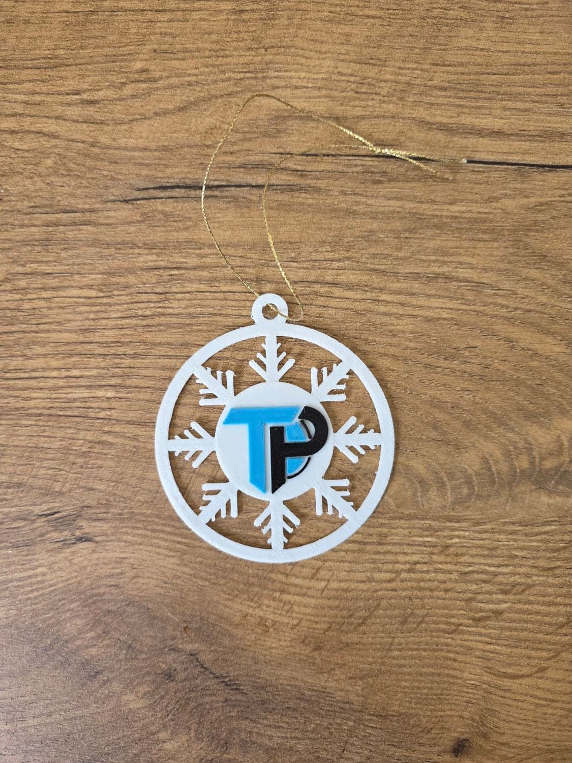 Branded snowflake Christmas ornament (sample)